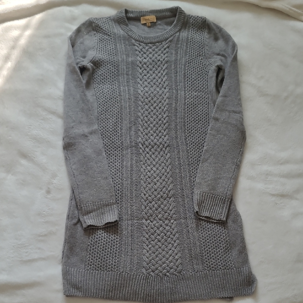 Babaton Gray Crew Neck Sweater